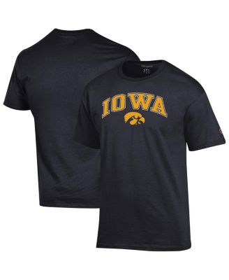Champion - Men's Black Iowa Hawkeyes Arched Logo T-Shirt