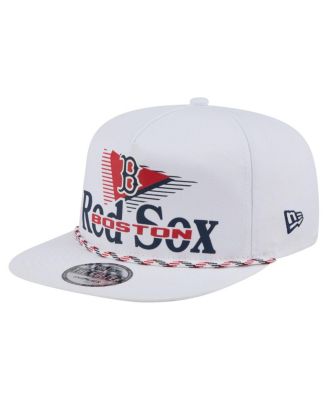 New Era - Men's White Boston Red Sox Collide Golfer Snapback Hat