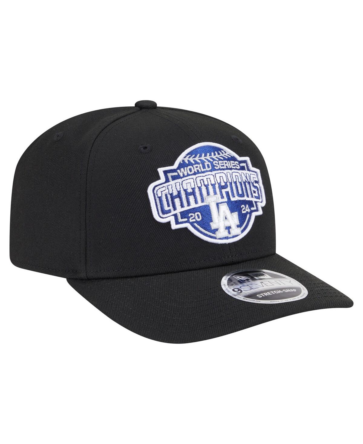 NEW ERA MEN'S BLACK LOS ANGELES DODGERS 2024 WORLD SERIES CHAMPIONS 9SEVENTY ADJUSTABLE HAT 