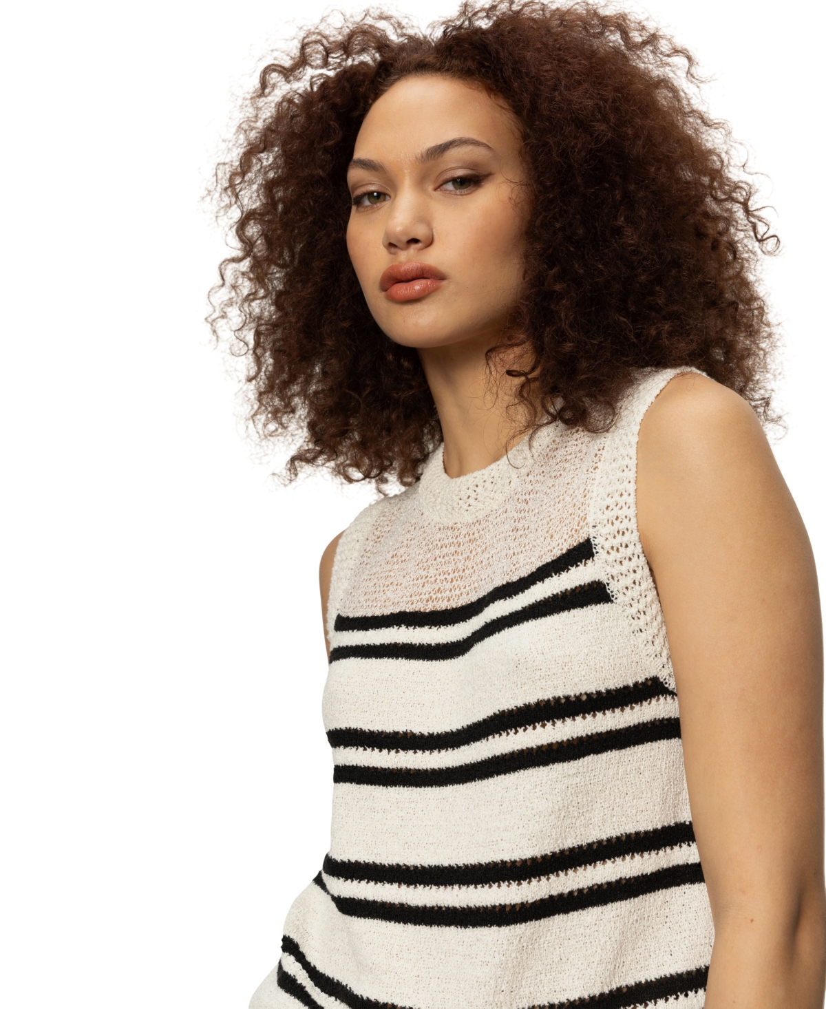 Sanctuary Waves Of Summer Sleeveless Sweater In Neutral