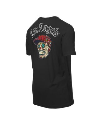 Men's Black Los Angeles Angels Sugar Skulls T-Shirt