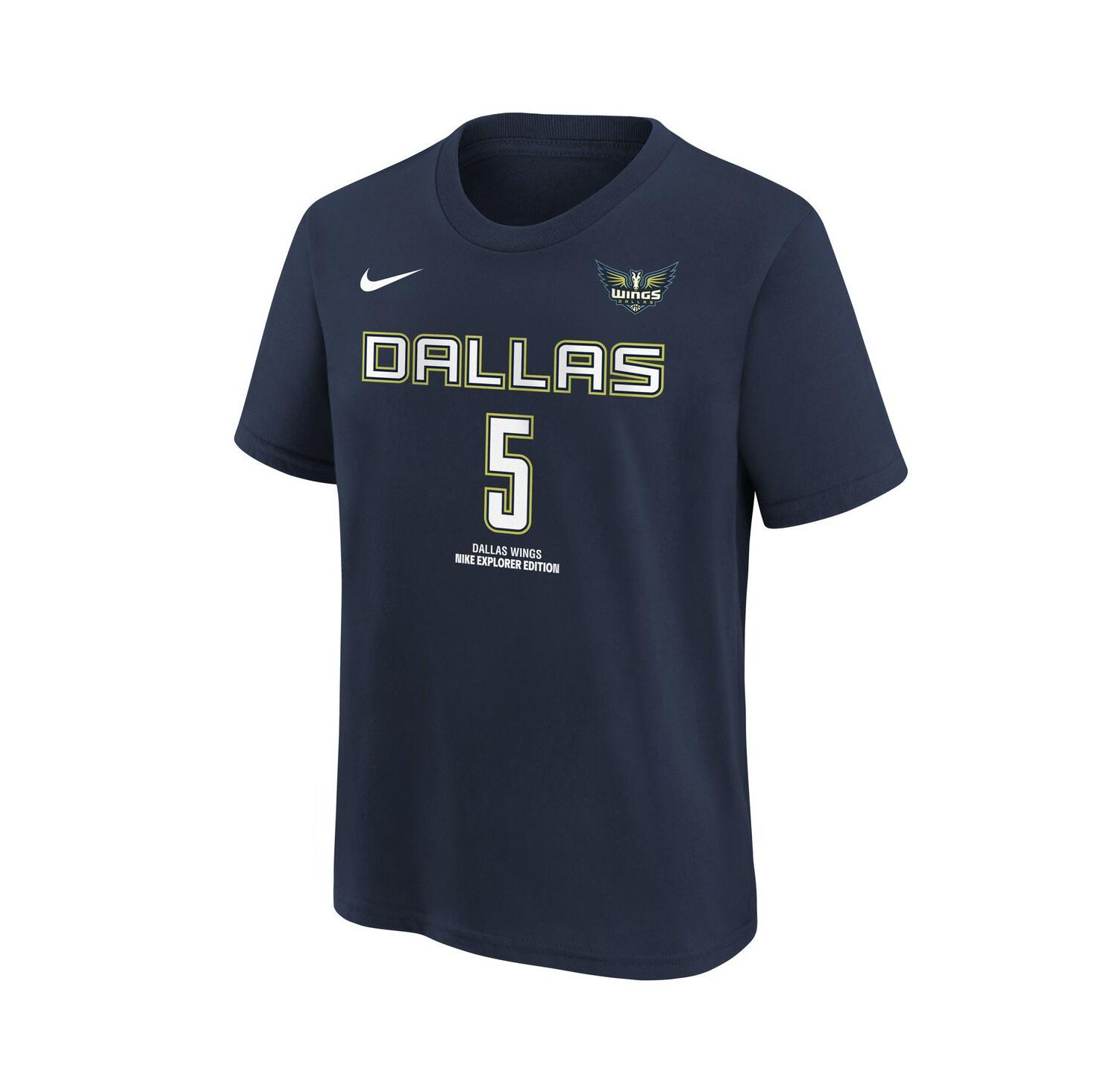 Big Boys and Girls Paige Bueckers Navy Dallas Wings 2025 WNBA Draft Explorer Edition Name & Number T-Shirt