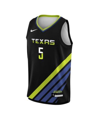 Big Boys and Girls Paige Bueckers Black Dallas Wings 2025 WNBA Draft Rebel Edition Victory Player Jersey