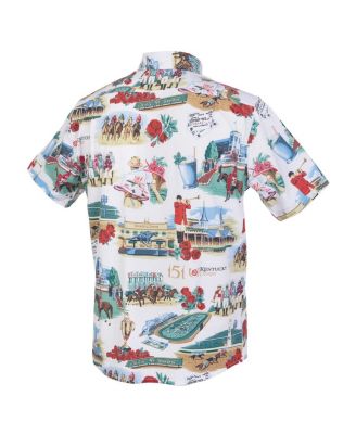 Men's White 151st Kentucky Derby Button-Up Shirt