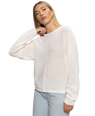 Women's Boat-Neck Dolman-Sleeve Sweater