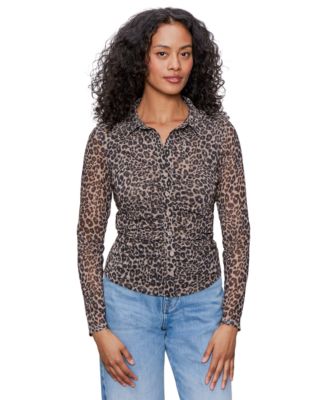 Women's Dream Girl Mesh Button-Up Shirt