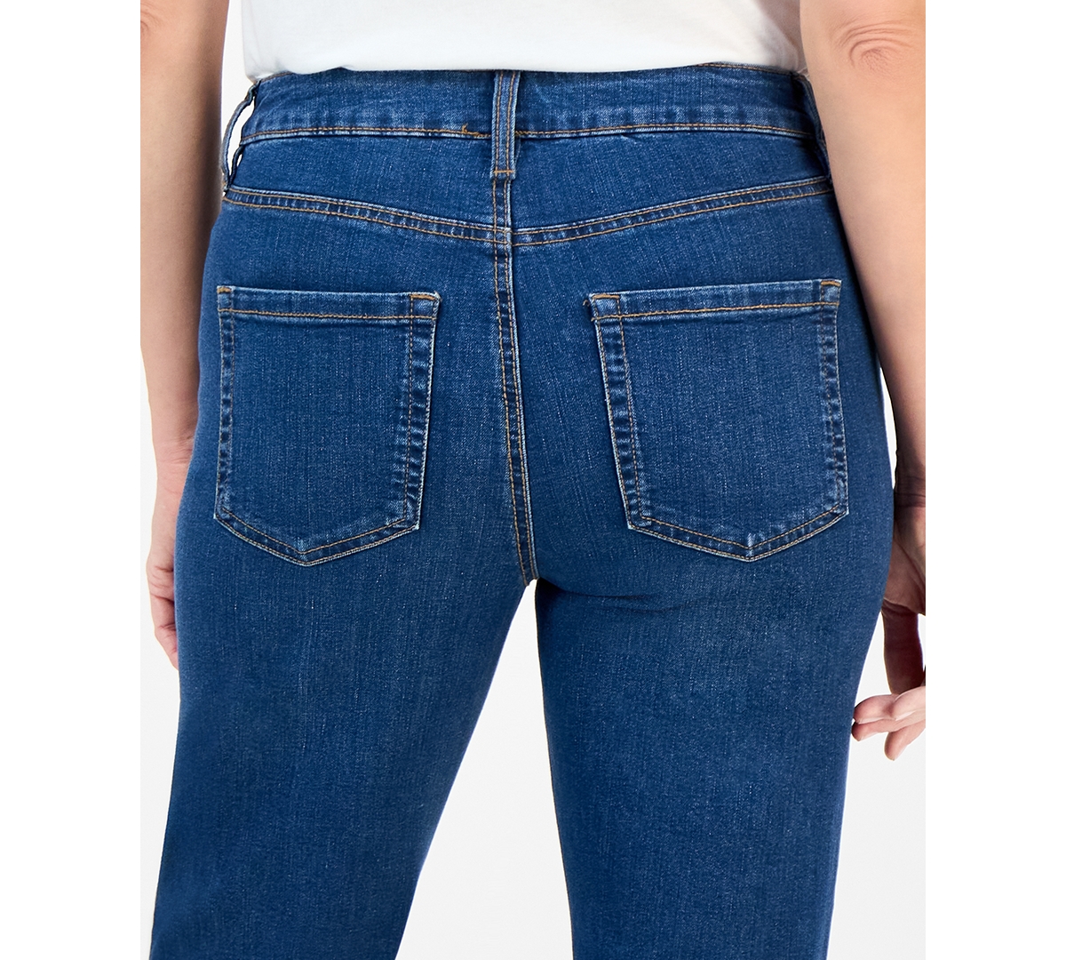 STYLE & CO PETITE MID RISE ANKLE JEANS, EXCLUSIVELY AT MACY'S 