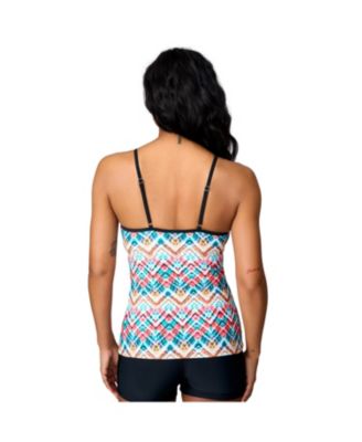 Women's 2-in-1 Keyhole Tankini Top