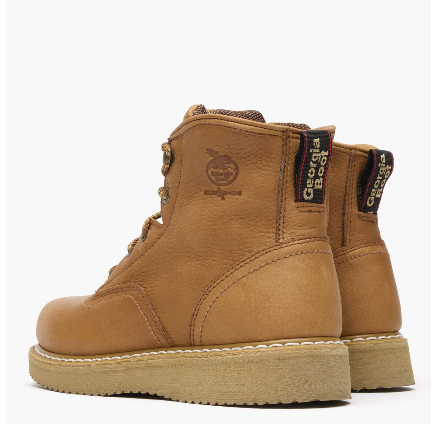Мужские ботинки GEORGIA BOOT 6" Wedge Work Boot, цвет: Золотой — фото 3