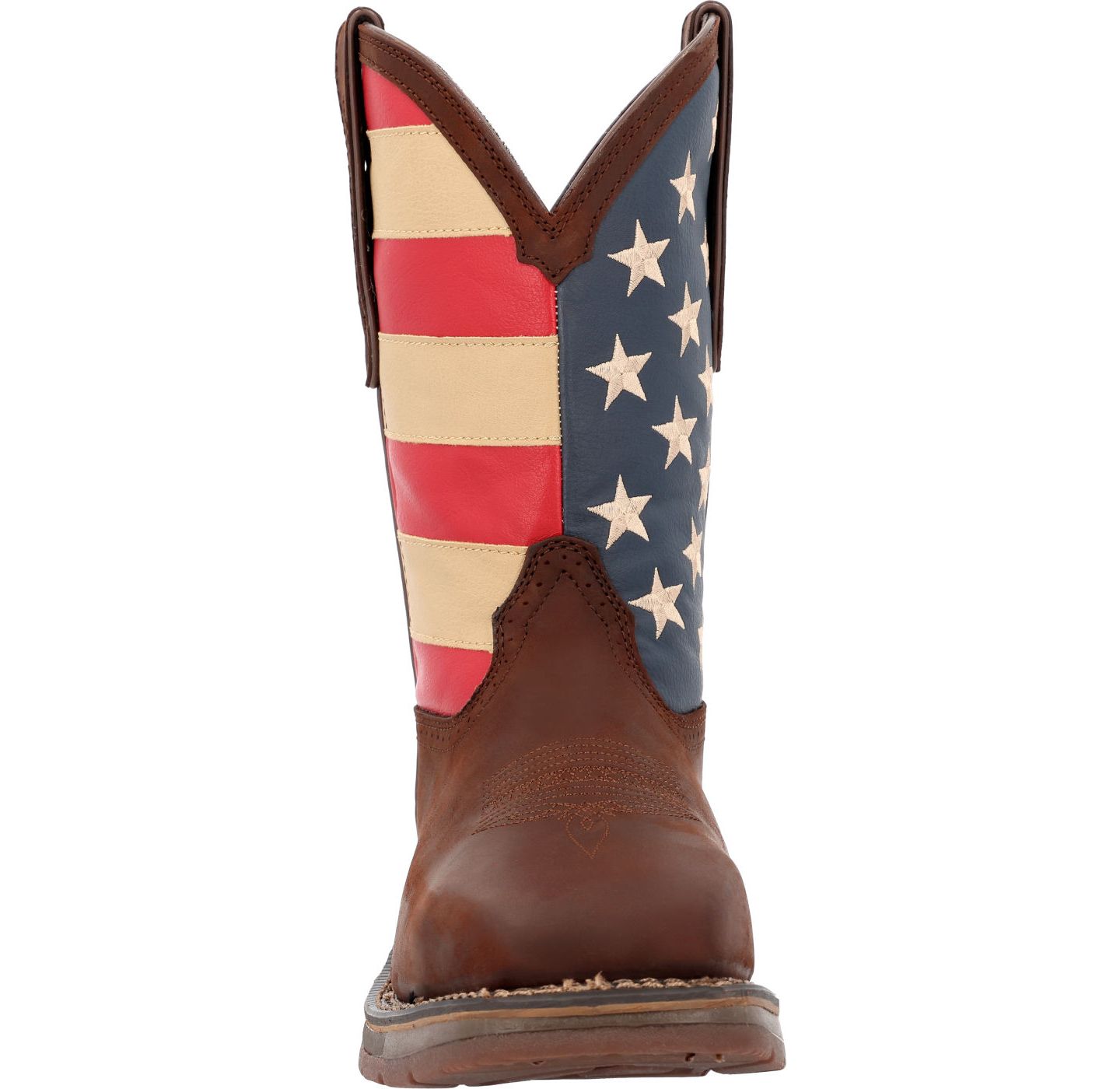 Мужские ботинки Durango Workin' Rebel Patriotic Steel Toe Work Boot, цвет: Коричневый — фото 4