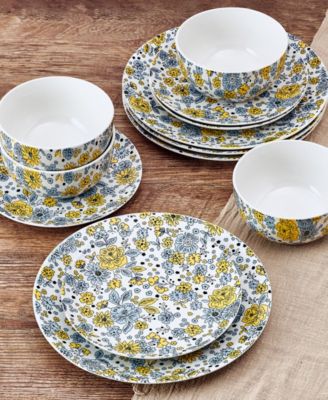 Vibrant Garden 12 Pc. Dinnerware Set, Service for 4