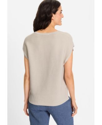 Women's Sleeveless Rib Knit Pullover