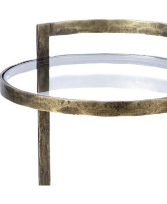Transparent Glass Round Side Table – Modern Home Accent