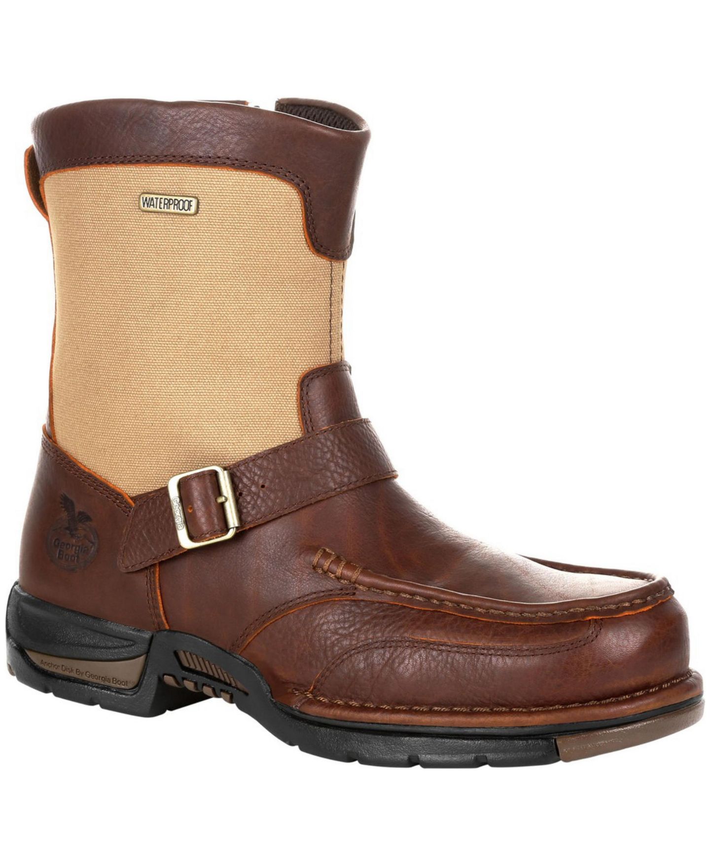 Мужские ботинки GEORGIA BOOT Athens Waterproof Side-Zip Boot, цвет: Коричневый — фото 1