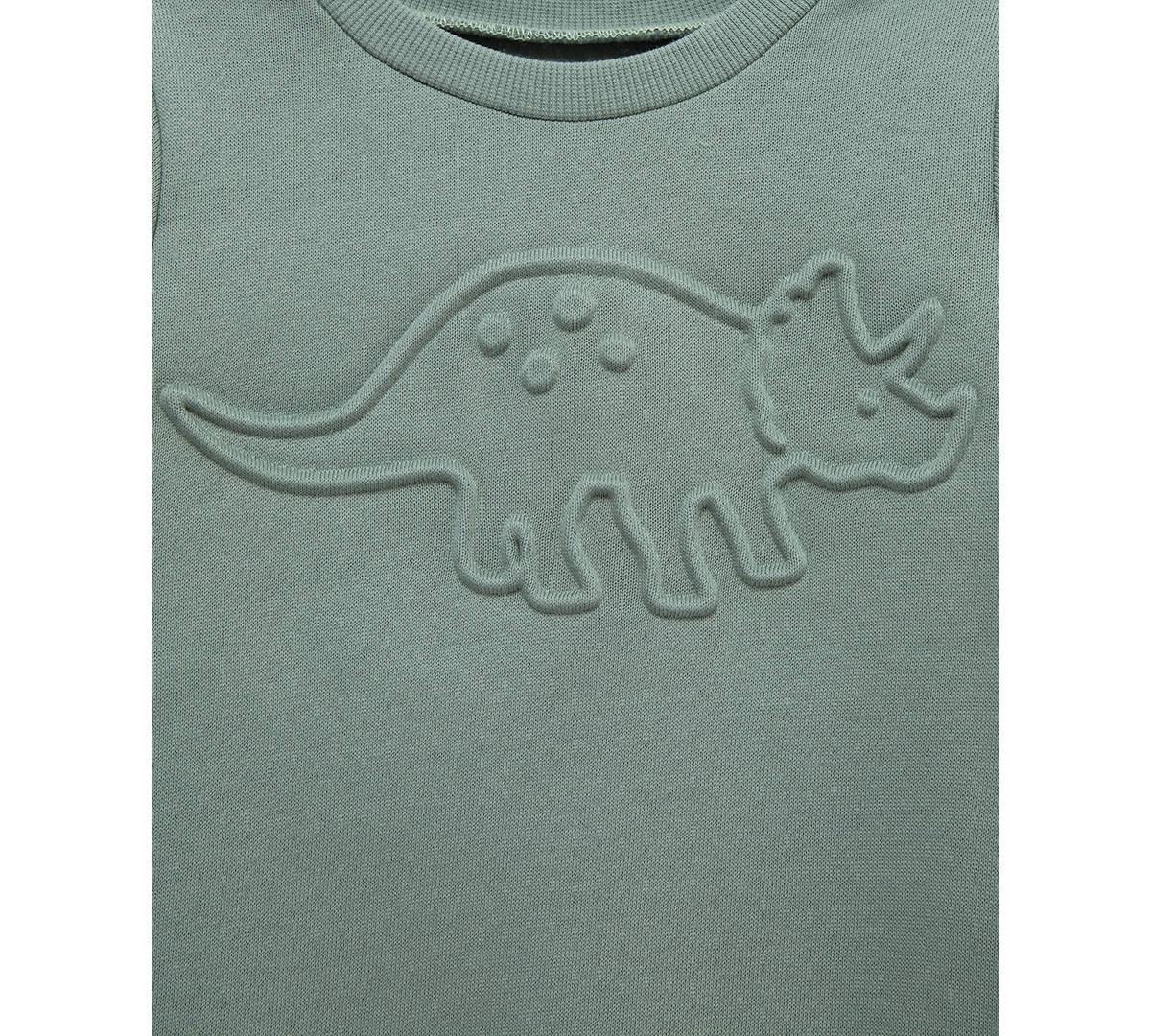 Little Me Baby Boys Dino Sweatshirt & Pants, 2 Piece Set In Green