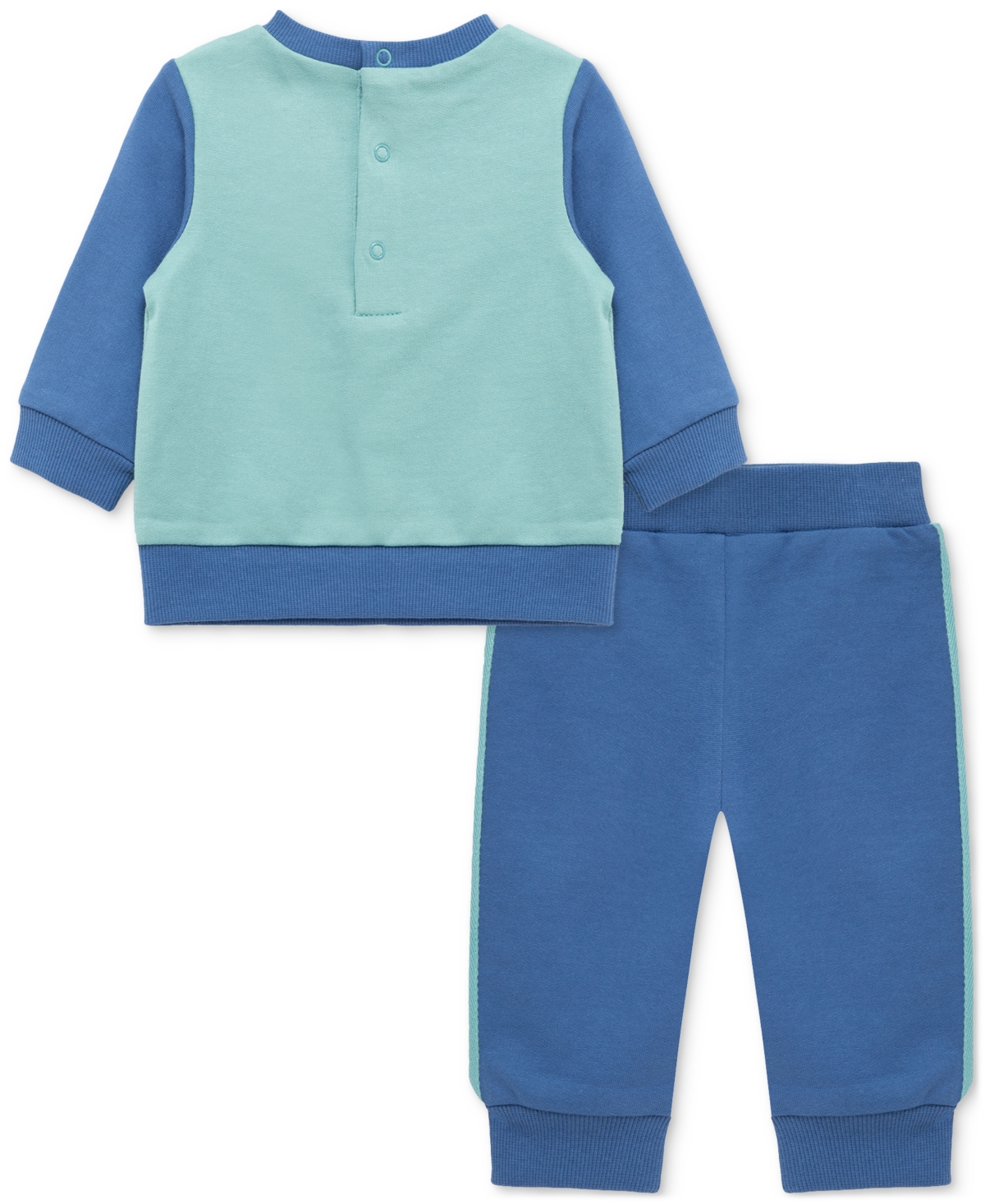 Little Me Baby Boys Cotton Trucks Sweatshirt & Jogger Pants, 2 Piece Set In Multi