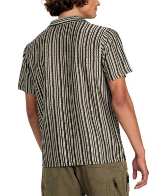 Men's Wyatt Short Sleeve Striped Button-Front Camp