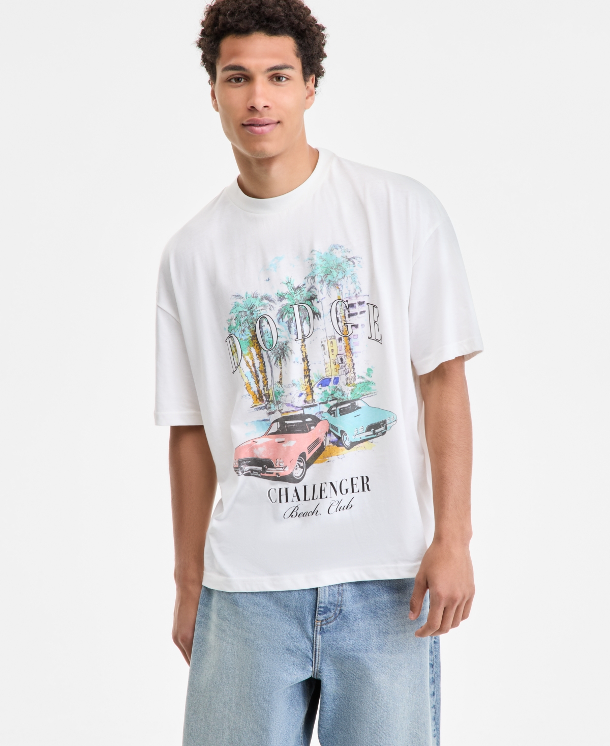 Men's Dodge Challenger Graphic T-Shirt - White