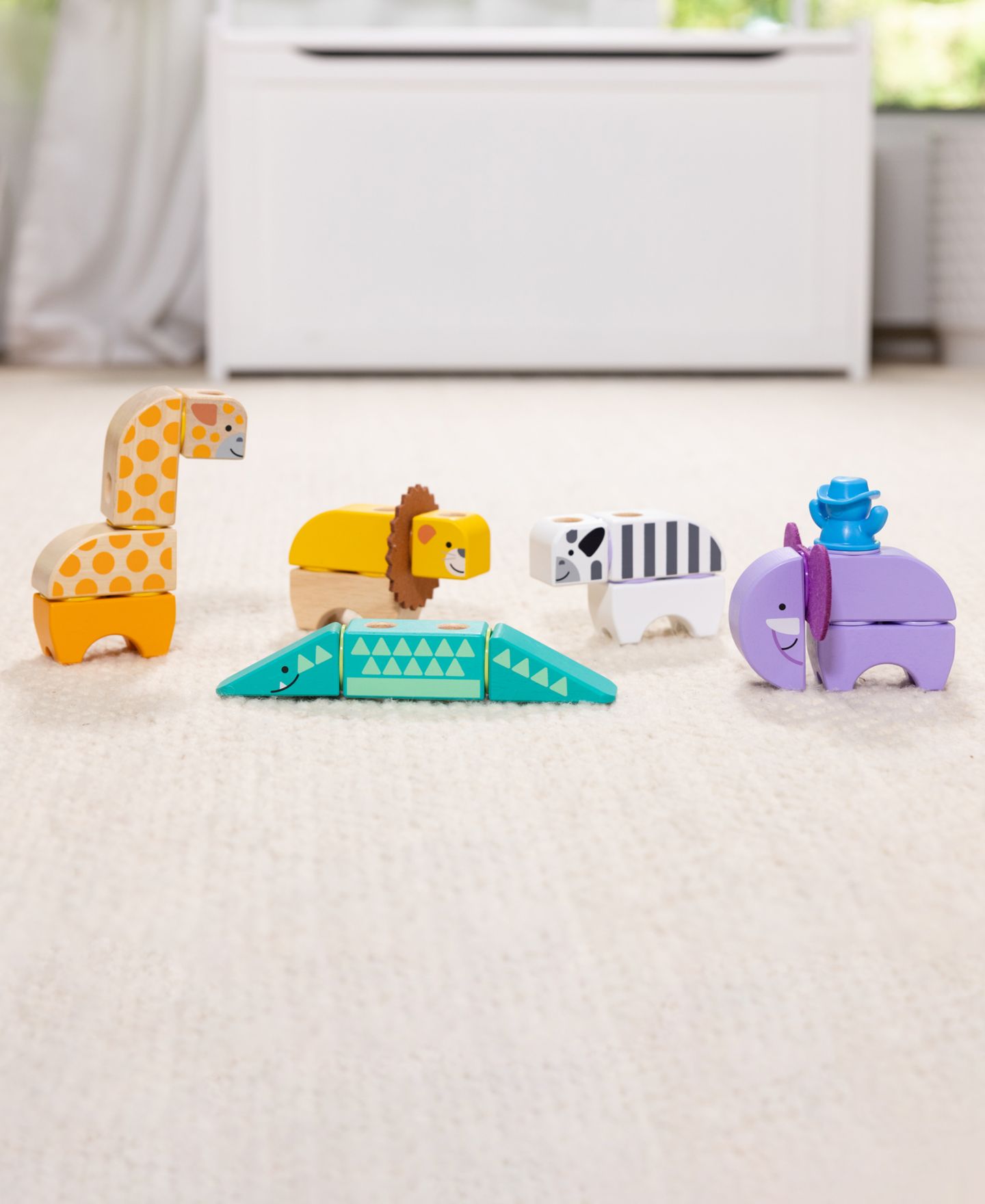 Детский конструктор Melissa and Doug Safari Blockables 30-Piece Building Set, Ages 2+ — фото 9