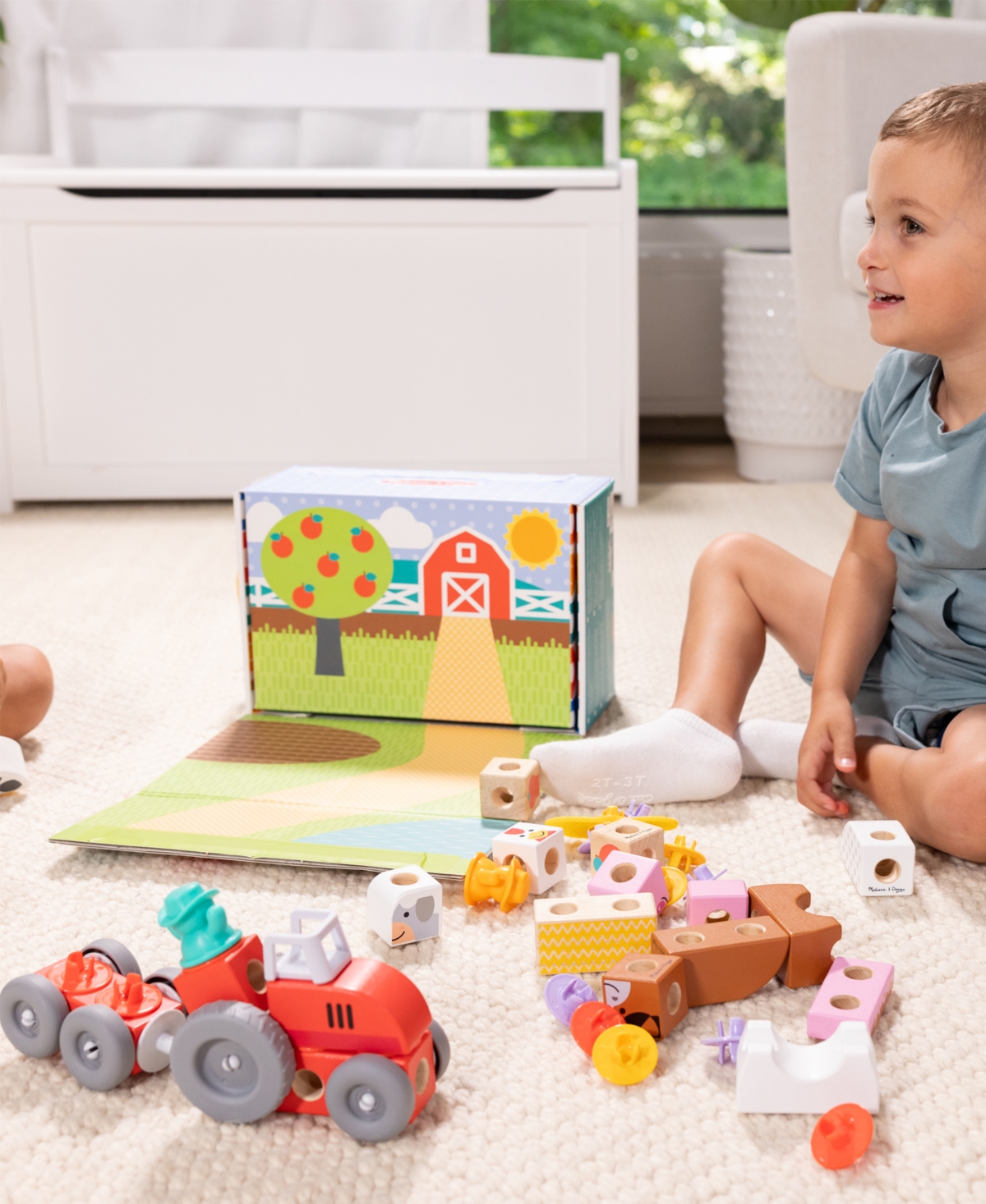 Melissa & Doug Blockables Farm Play Set
