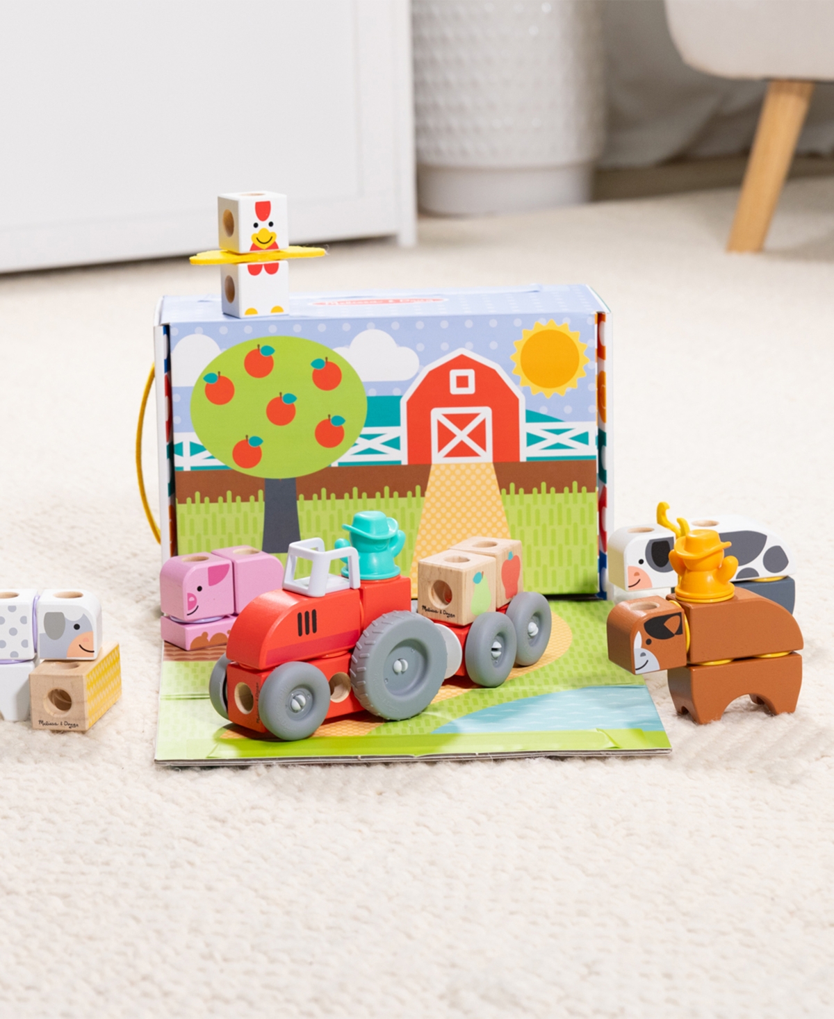 Melissa & Doug Kids' Blockables Farm Play Set