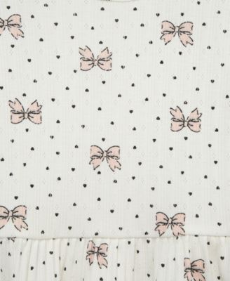 Baby Girls 3-Pc. Bow Shirt & Leggings Play Set