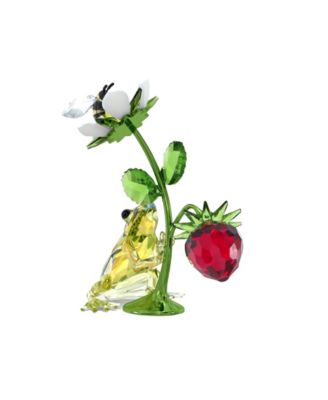Idyllia Frog, Bee and Strawberry Figurine
