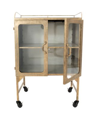 16.1" Metal Vintage Bar Cabinet