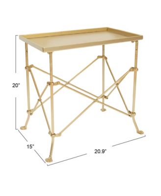 CREATIVE CO-OP 14.9" Metal Vintage Rectangular End Table