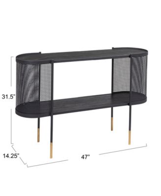 CREATIVE CO-OP 14.2" Metal Sleek Modern Console Table