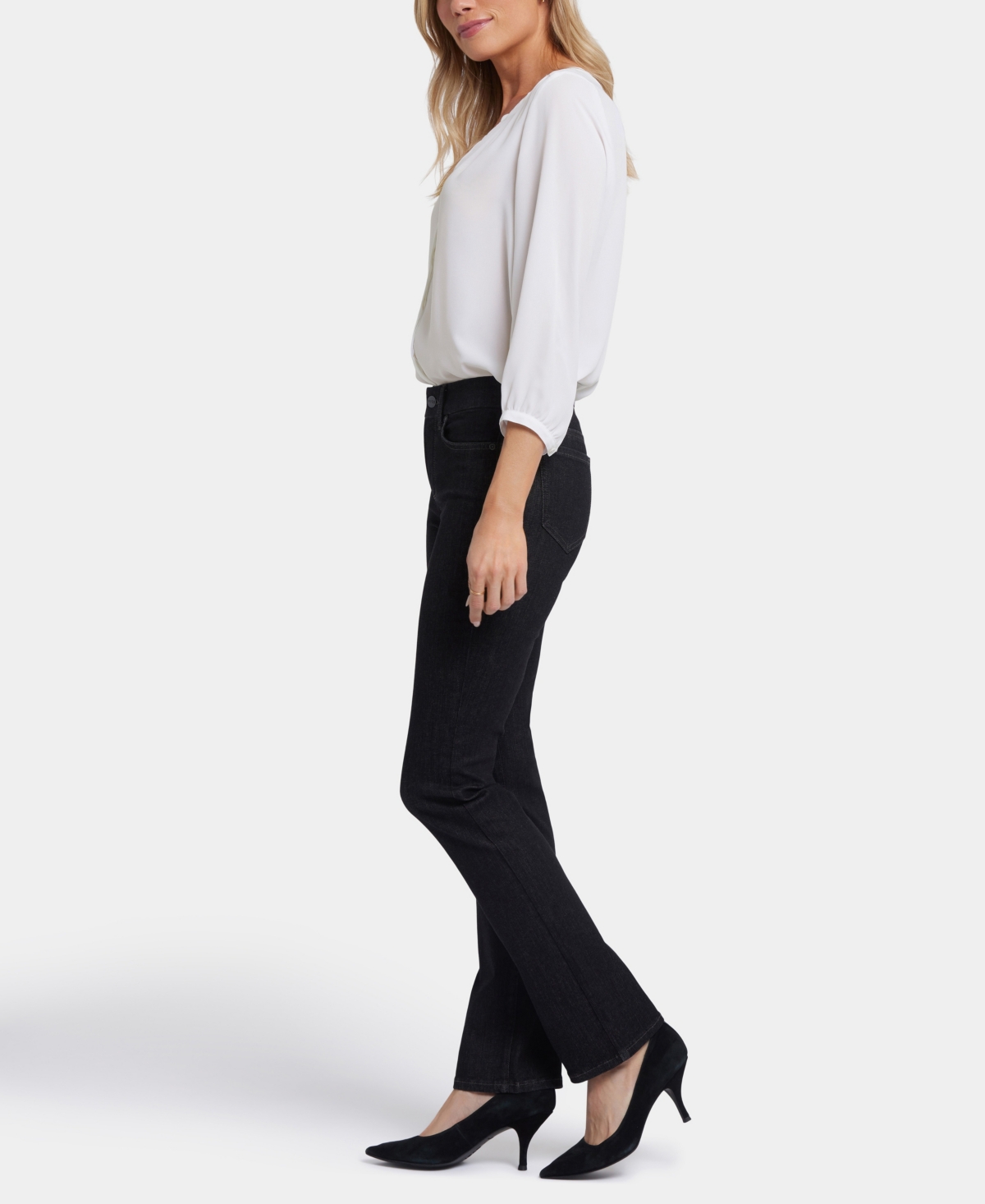 Nydj Sheri Womens Denim High Rise Slim Jeans