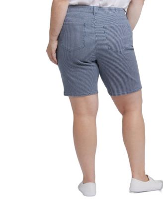 Plus Size Ella Denim Shorts with Side Slits