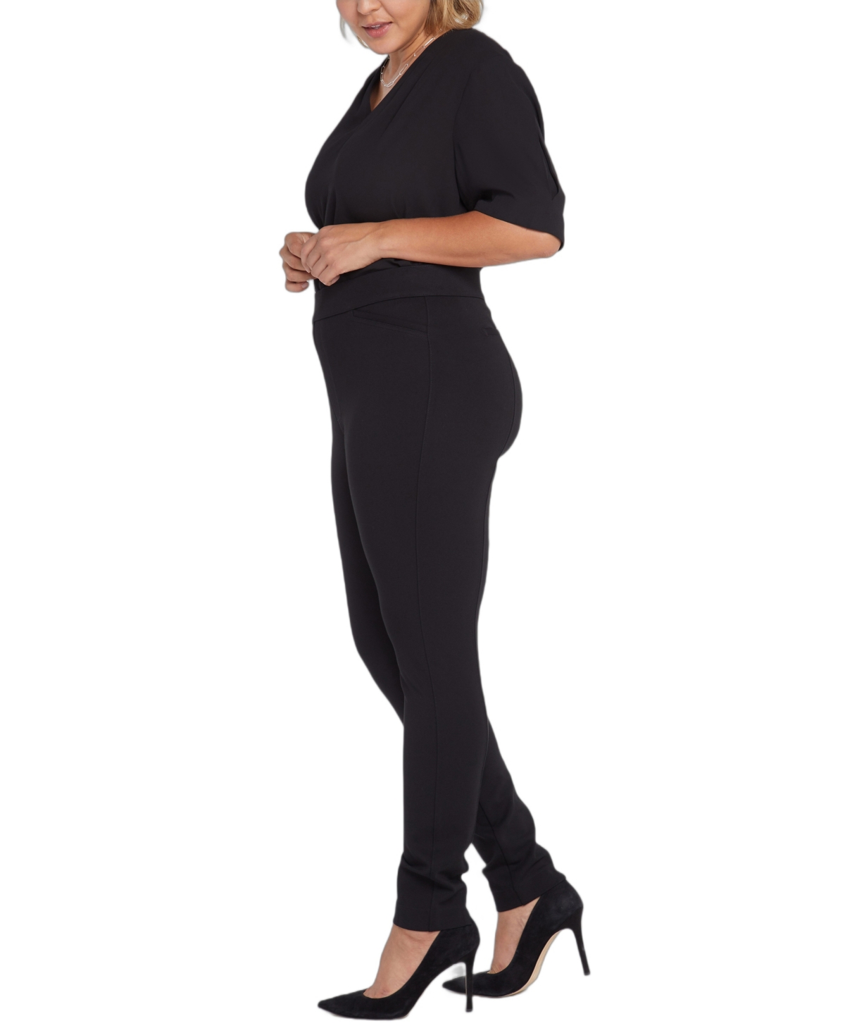 Nydj Plus Legging Black Skinny Leg Jean