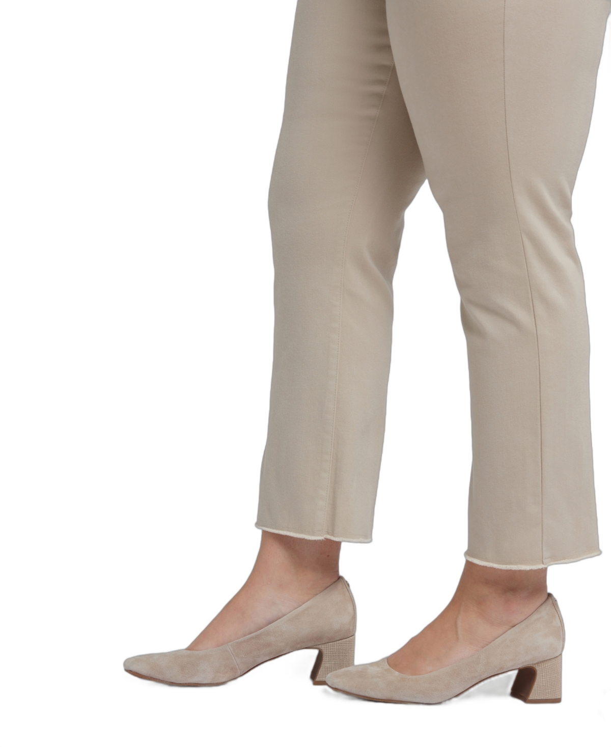 Nydj Plus Size Marilyn Straight Ankle Jeans In Neutral