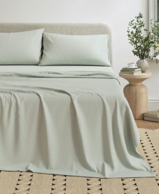 Heathered Melange Cotton Jersey Knit Sheet Set