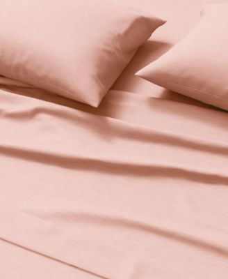 Linery and Co Heathered Melange Cotton Jersey Knit Sheet Set