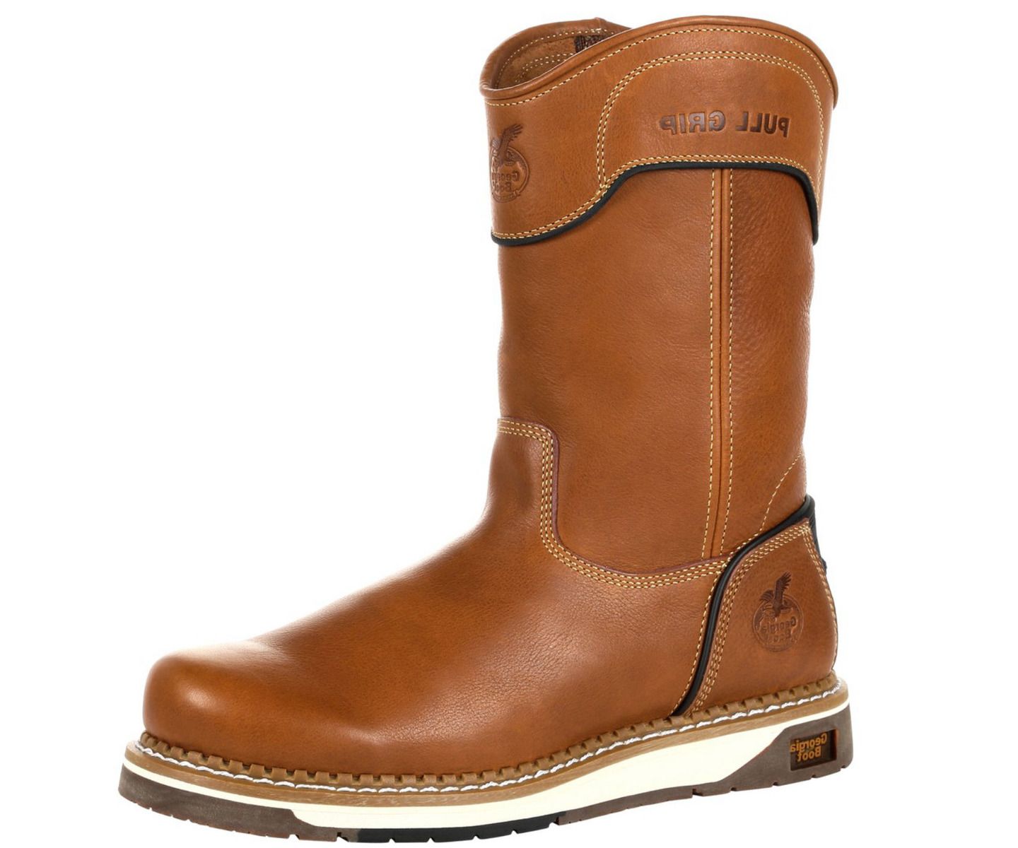 Мужские ботинки GEORGIA BOOT Amp LT Wedge Pull On Work Boot, цвет: Коричневый — фото 6