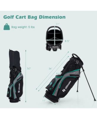 11 Pieces Complete Golf Club Package Set-Green