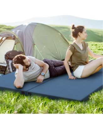 Foldable Camping Mattress with High density foam Cushion and Anti-slip Bottom