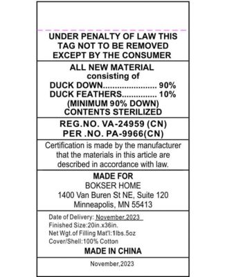 Soft 700 Fill Power Luxury White Duck Down Bed Pillow - King