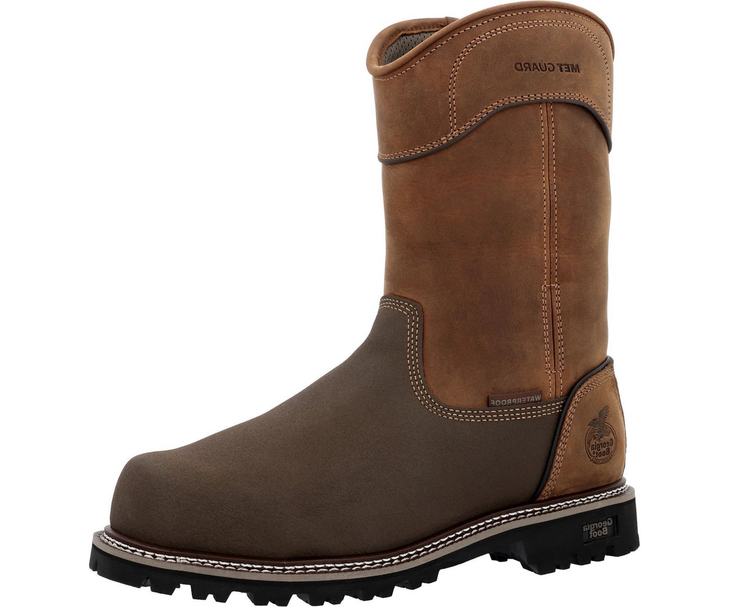 Мужские ботинки GEORGIA BOOT Brute Met Guard Composite Toe Waterproof Work Boot, цвет: Коричневый — фото 6