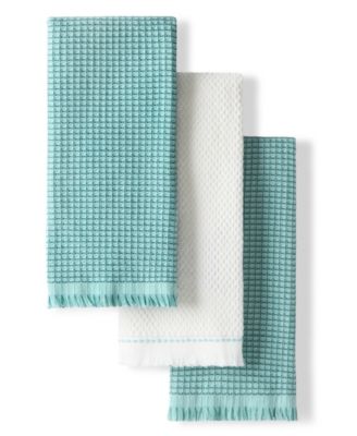 Gourmet Series Gridlines Kitchen Towels Set of 3, 18" x 28"