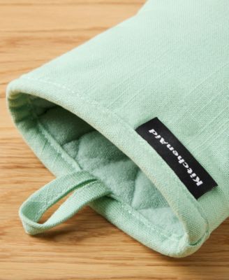 Gourmet Series Gridlines Mini Oven Mitts Set, Pack of 2