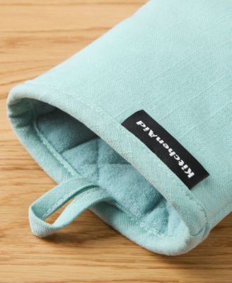 Gourmet Series Gridlines Mini Oven Mitts Set, Pack of 2