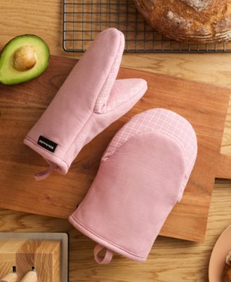 Gourmet Series Gridlines Mini Oven Mitts Set, Pack of 2