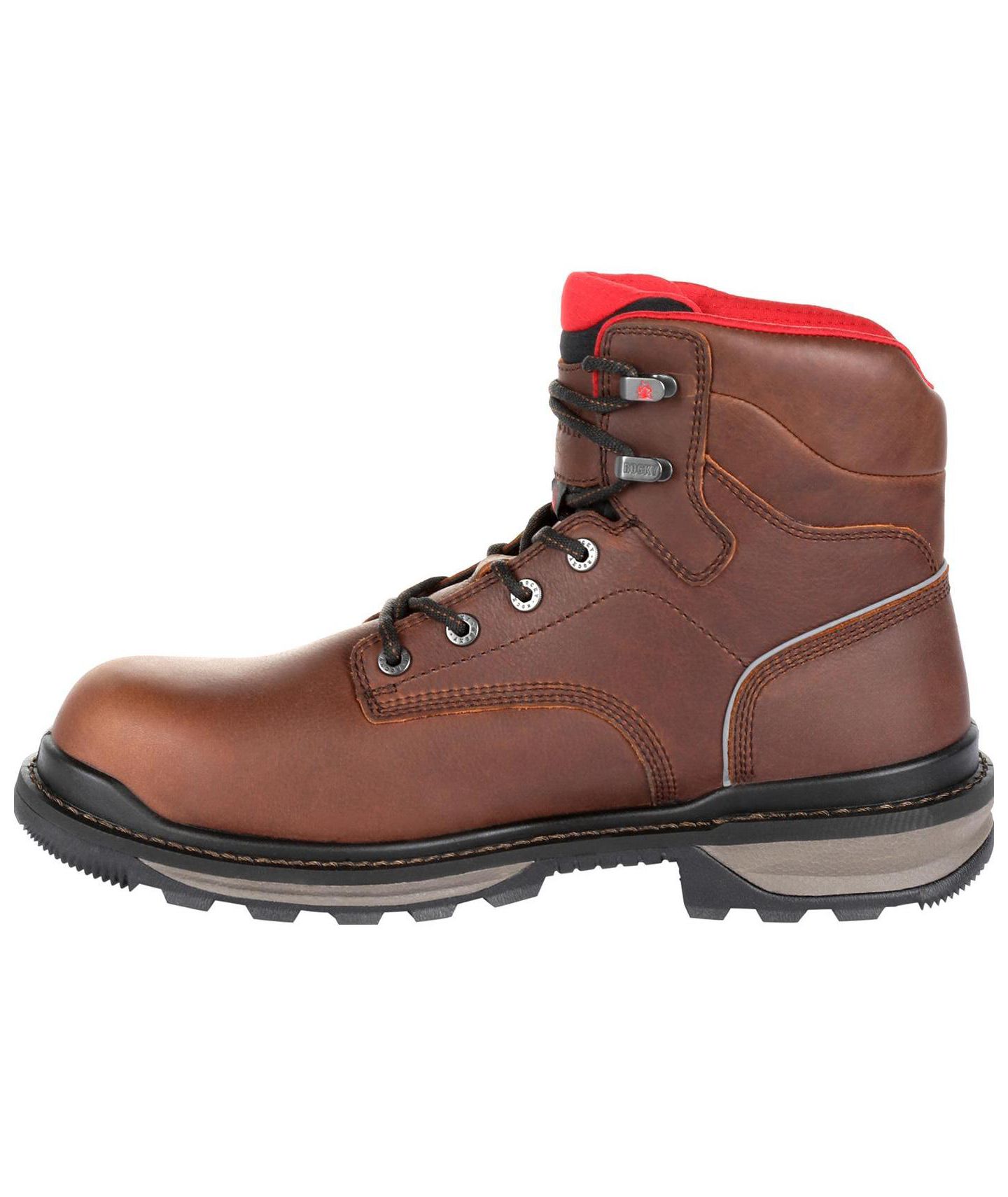 Мужские ботинки ROCKY Rams Horn Waterproof Work Boot, цвет: Тёмный коричневый — фото 6