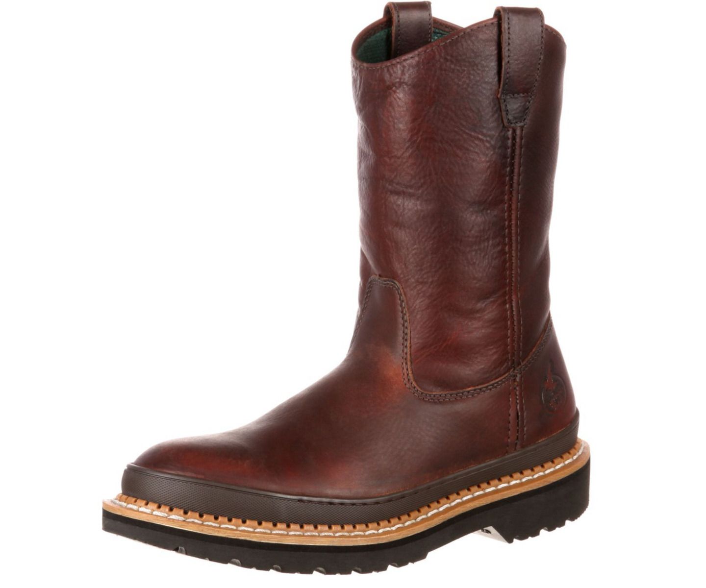 Мужские ботинки GEORGIA BOOT Georgia Giant 11" Soggy Brown Steel Toe Wellington Work Boot, цвет: Коричневый — фото 4