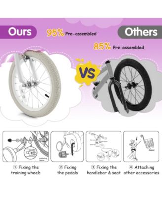 16 Inch Children Bicycle Adjustable Kids Bike with Double Brake System