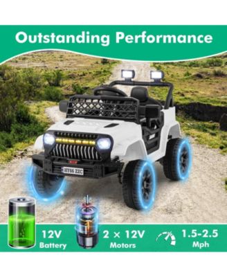 12V Kids Ride on Truck Car with Parental Remote and Music Player