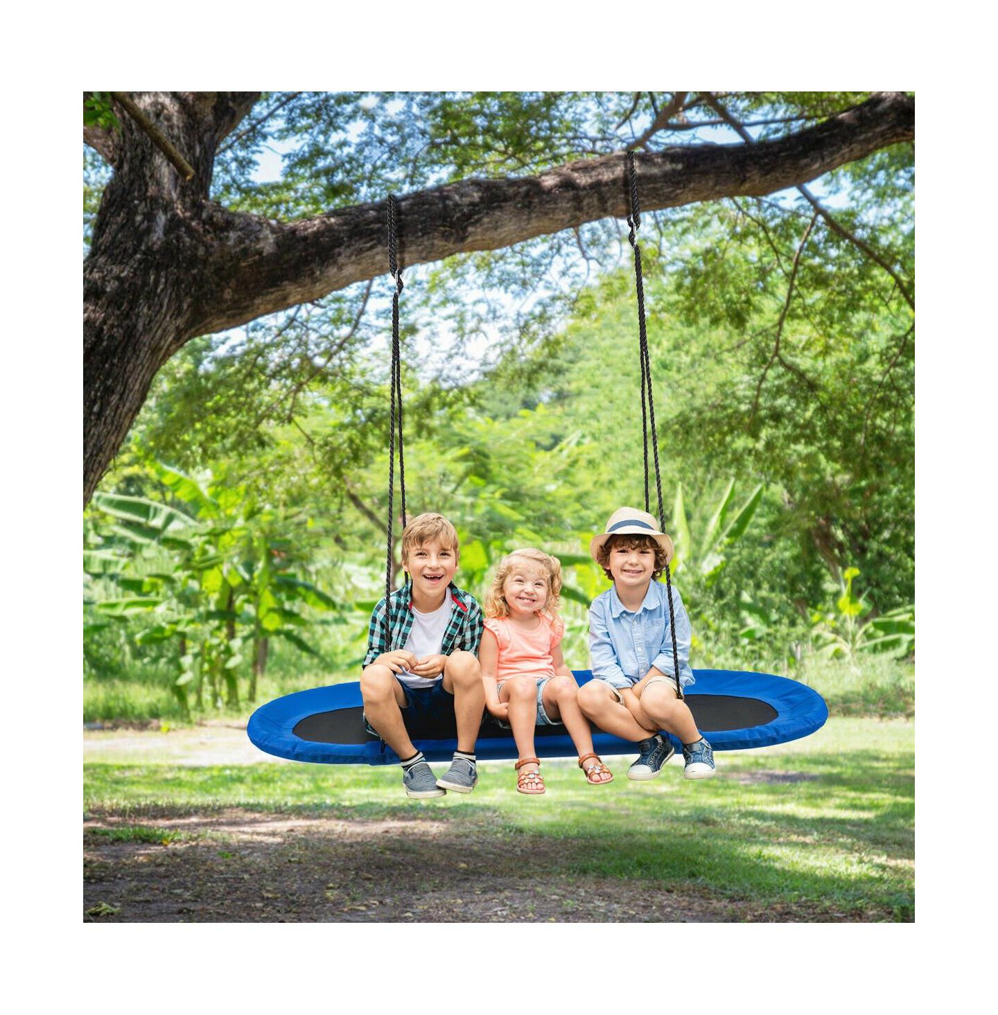 Детские игрушки Mecale Saucer Surf 60" Adjustable Swing Set, 700-lb Capacity, Ages 3+, цвет: Синий — фото 2